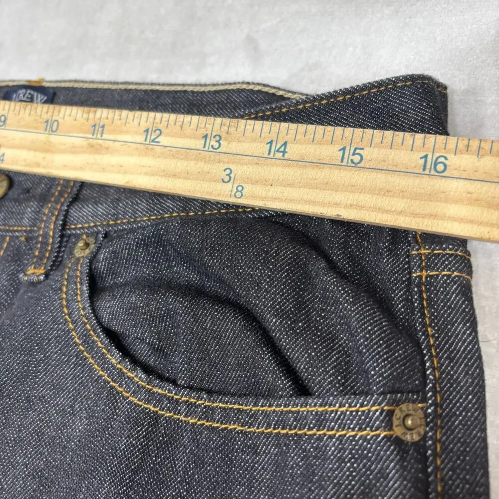 J.Crew The Driggs Mens Slim‎ Fit Dark Wash Denim Jeans 32x32 Urban Edgy Grunge